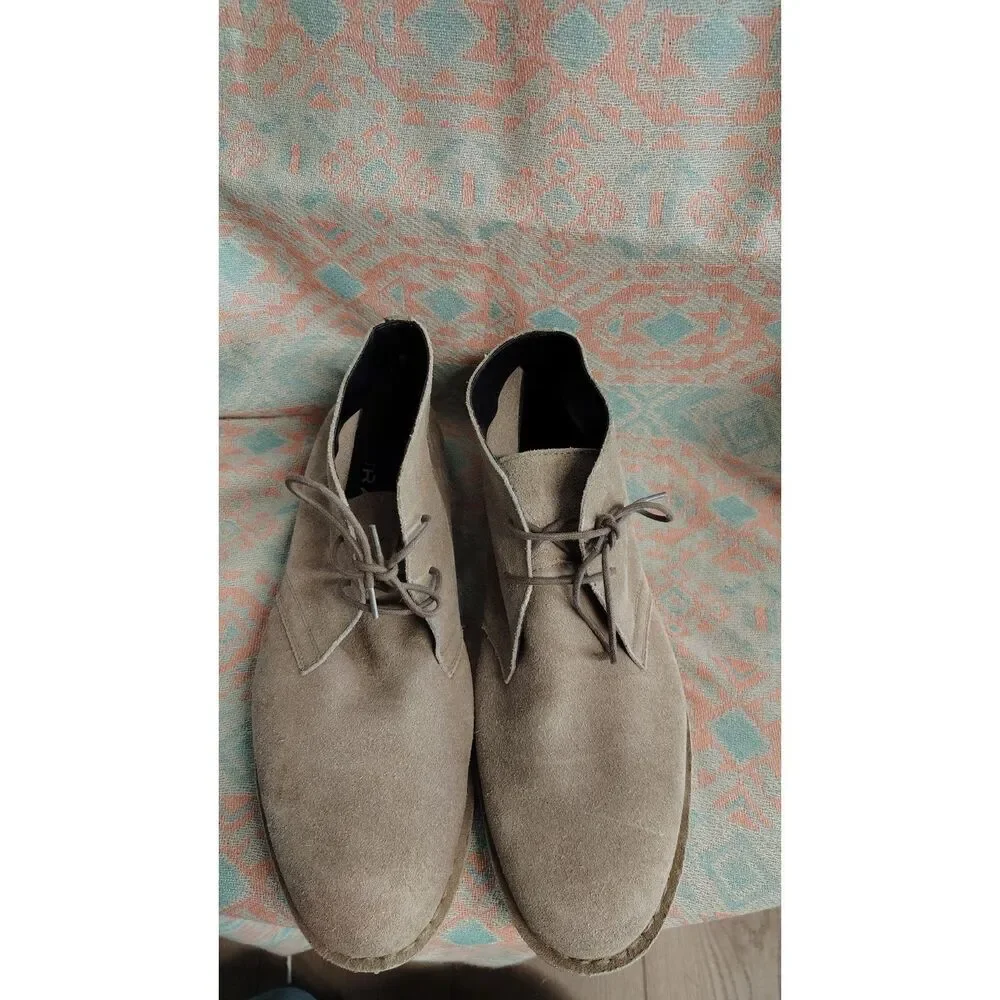 Nordstrom The Rail‎ Men's Leather Size 10 Brown Chukka Boots